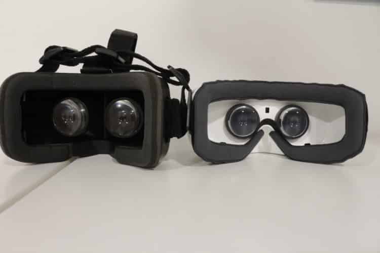 Zeiss VR One à gauche et Samsung Gear VR à droite
